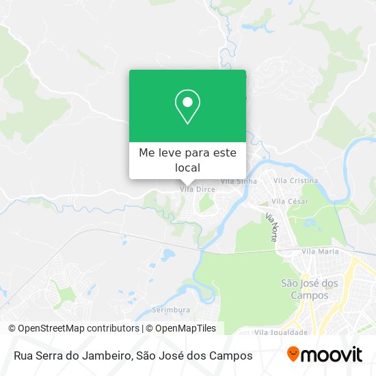 Rua Serra do Jambeiro mapa