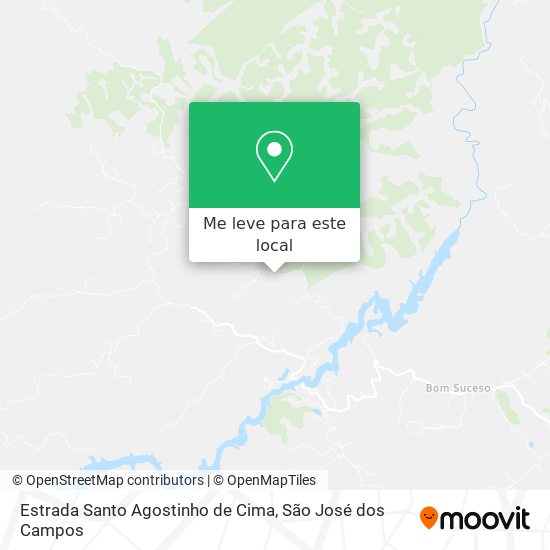 Estrada Santo Agostinho de Cima mapa