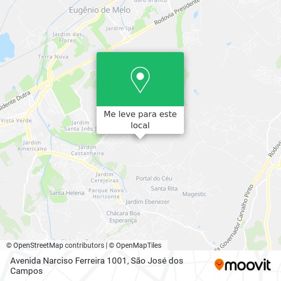 Avenida Narciso Ferreira 1001 mapa