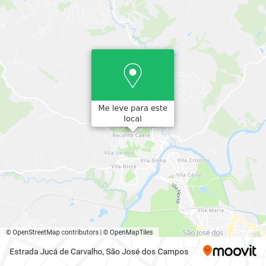 Estrada Jucá de Carvalho mapa