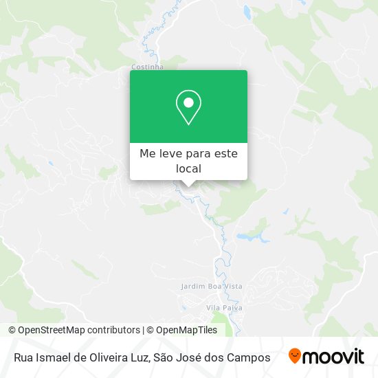 Rua Ismael de Oliveira Luz mapa