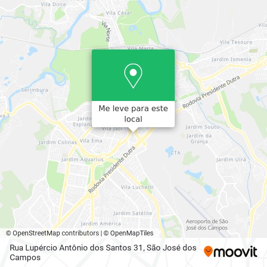 Rua Lupércio Antônio dos Santos 31 mapa