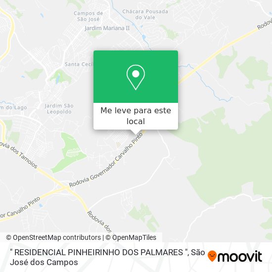 " RESIDENCIAL PINHEIRINHO DOS PALMARES " mapa