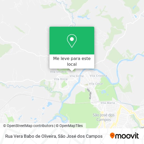 Rua Vera Babo de Oliveira mapa