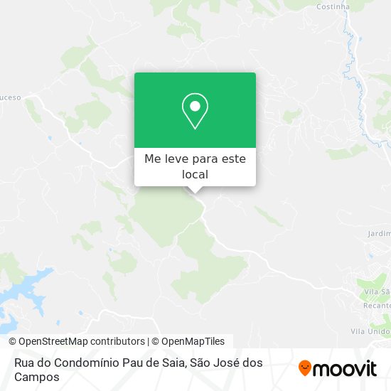 Rua do Condomínio Pau de Saia mapa