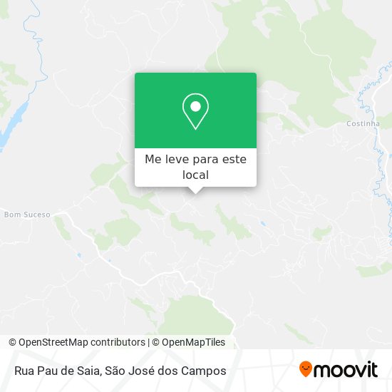 Rua Pau de Saia mapa