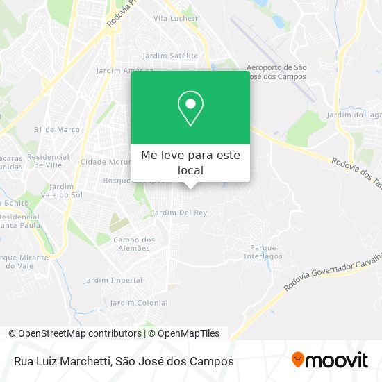 Rua Luiz Marchetti mapa