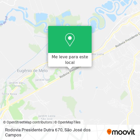 Rodovia Presidente Dutra 670 mapa