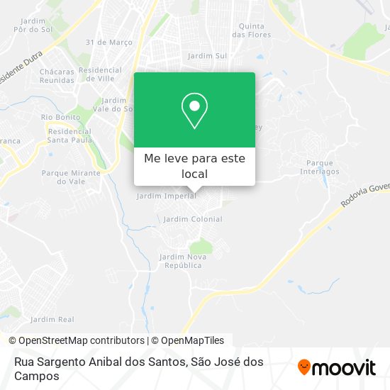 Rua Sargento Anibal dos Santos mapa