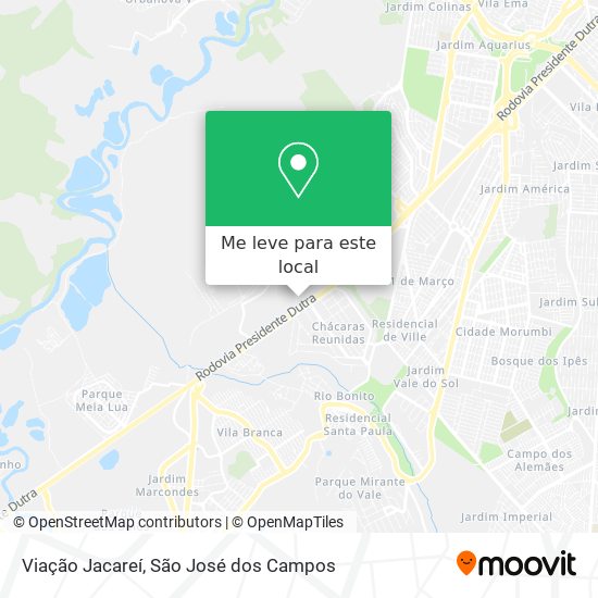 Viação Jacareí mapa