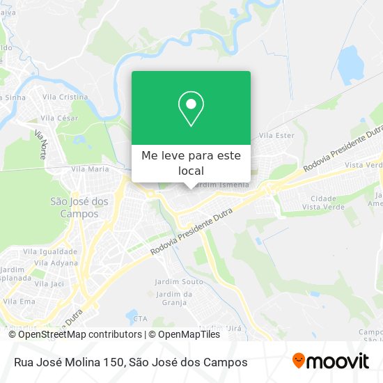 Rua José Molina 150 mapa