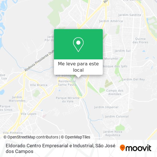 Eldorado Centro Empresarial e Industrial mapa