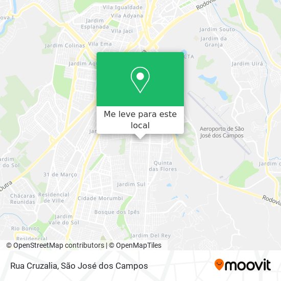 Rua Cruzalia mapa