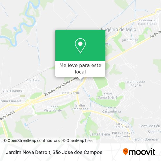 Jardim Nova Detroit mapa
