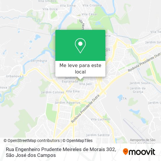 Rua Engenheiro Prudente Meireles de Morais 302 mapa