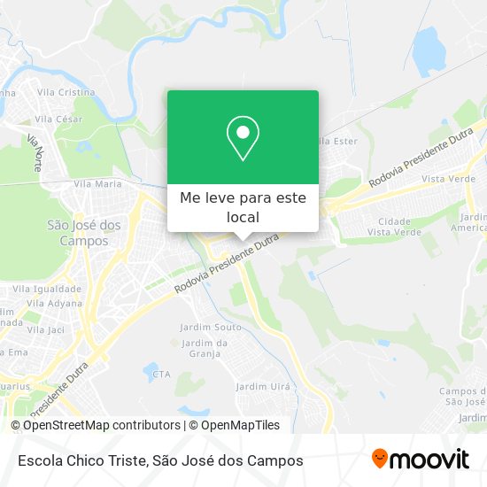 Escola Chico Triste mapa
