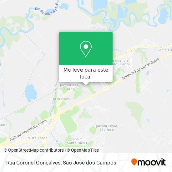 Rua Coronel Gonçalves mapa