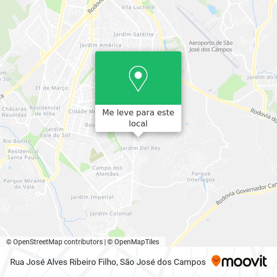 Rua José Alves Ribeiro Filho mapa