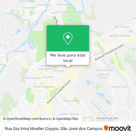 Rua Ilza Irma Moeller Coppio mapa