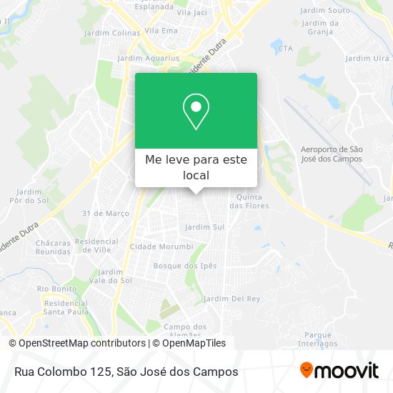 Rua Colombo 125 mapa