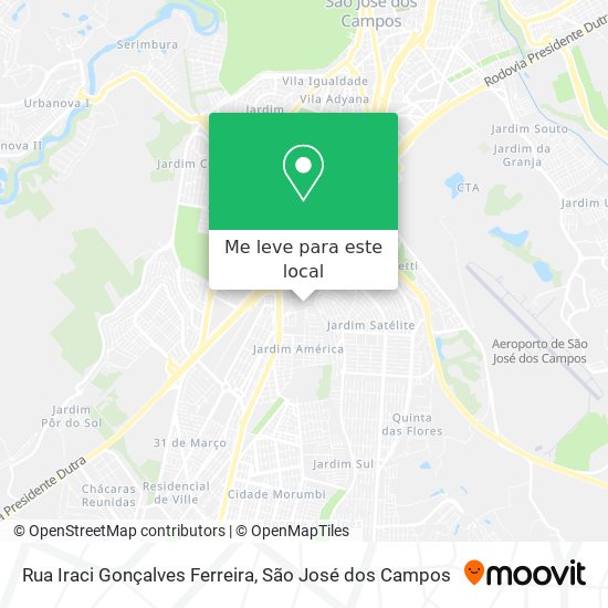 Rua Iraci Gonçalves Ferreira mapa