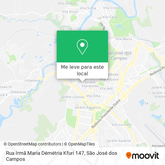 Rua Irmã Maria Démétria Kfuri 147 mapa