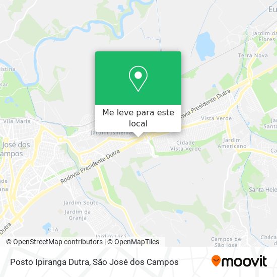 Posto Ipiranga Dutra mapa