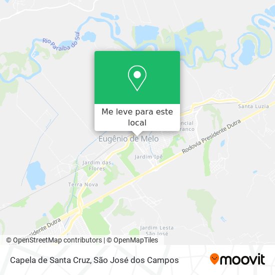 Capela de Santa Cruz mapa