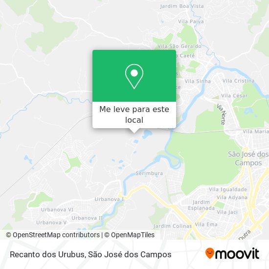 Recanto dos Urubus mapa