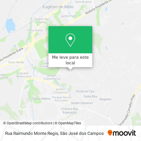 Rua Raimundo Monte Regis mapa