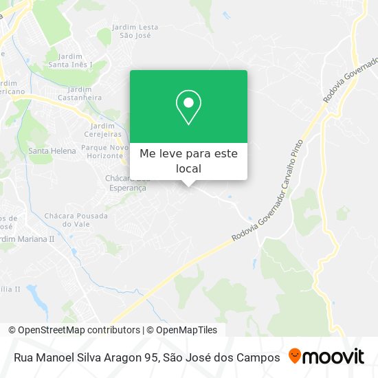 Rua Manoel Silva Aragon 95 mapa