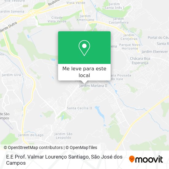E.E Prof. Valmar Lourenço Santiago mapa