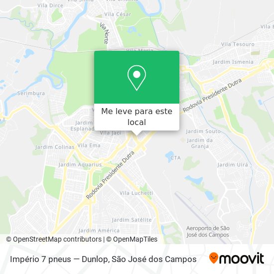 Império 7 pneus — Dunlop mapa