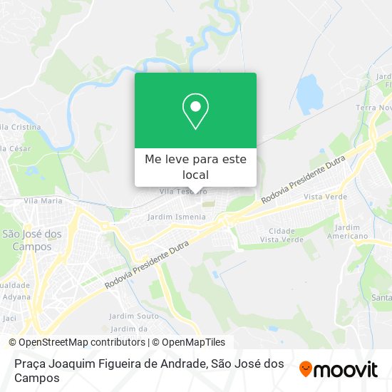 Praça Joaquim Figueira de Andrade mapa