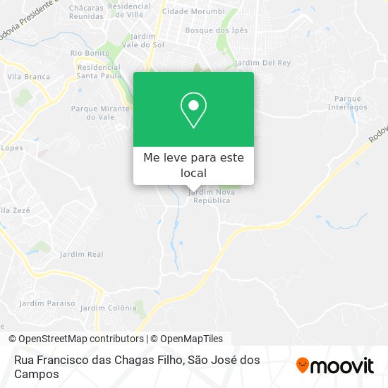 Rua Francisco das Chagas Filho mapa