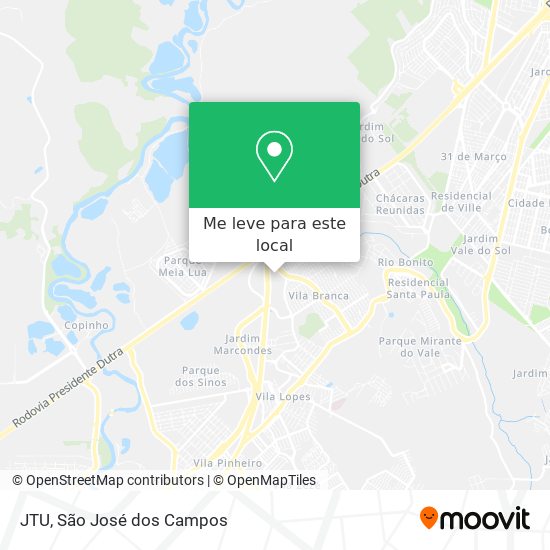 JTU mapa