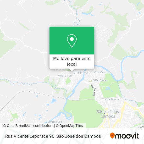 Rua Vicente Leporace 90 mapa