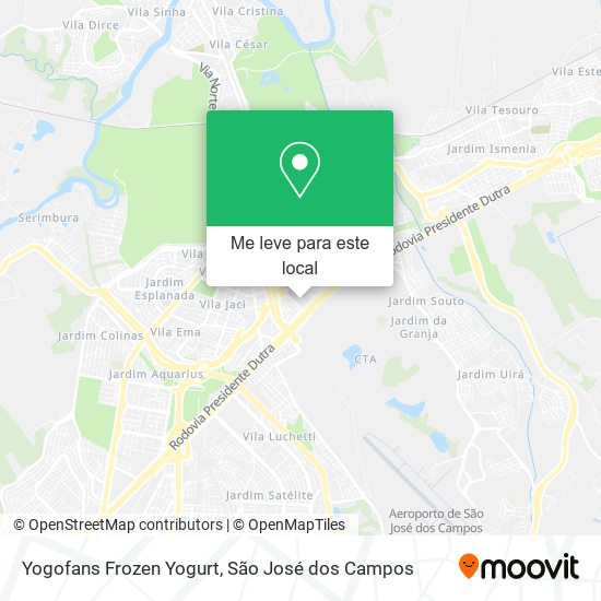 Yogofans Frozen Yogurt mapa