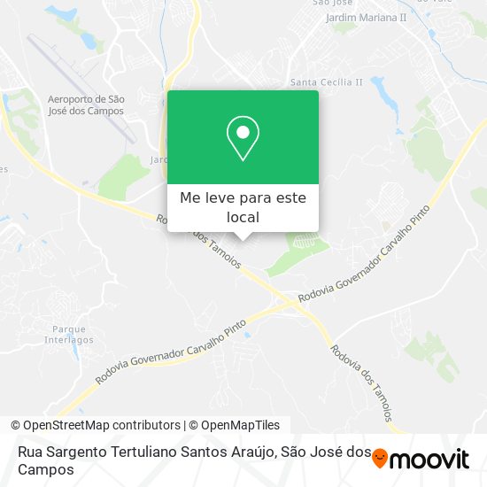 Rua Sargento Tertuliano Santos Araújo mapa