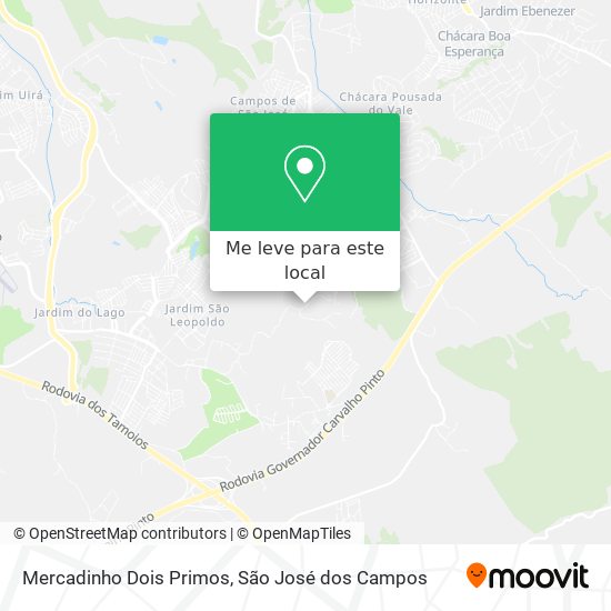 Mercadinho Dois Primos mapa