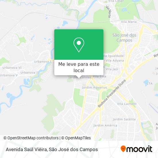 Avenida Saúl Viêira mapa