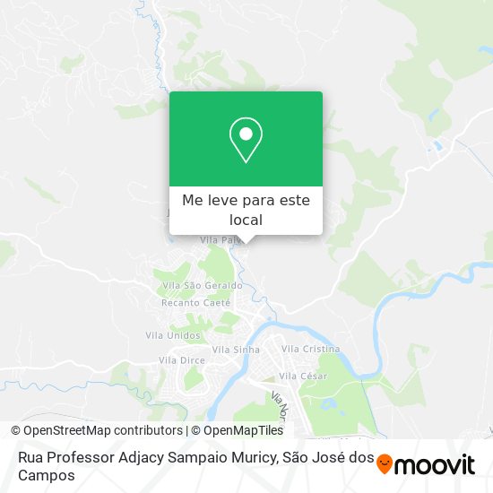 Rua Professor Adjacy Sampaio Muricy mapa