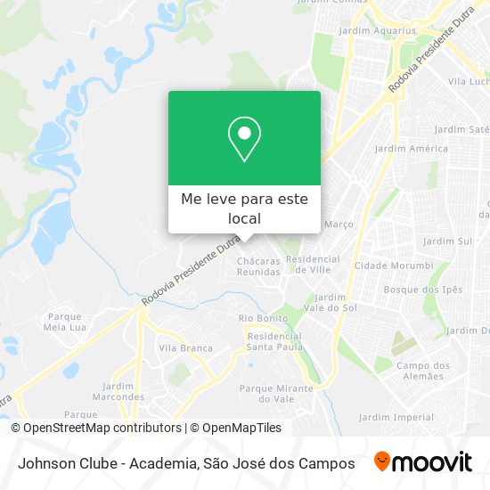 Johnson Clube - Academia mapa