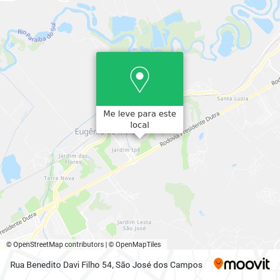 Rua Benedito Davi Filho 54 mapa