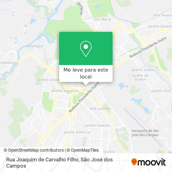 Rua Joaquim de Carvalho Filho mapa