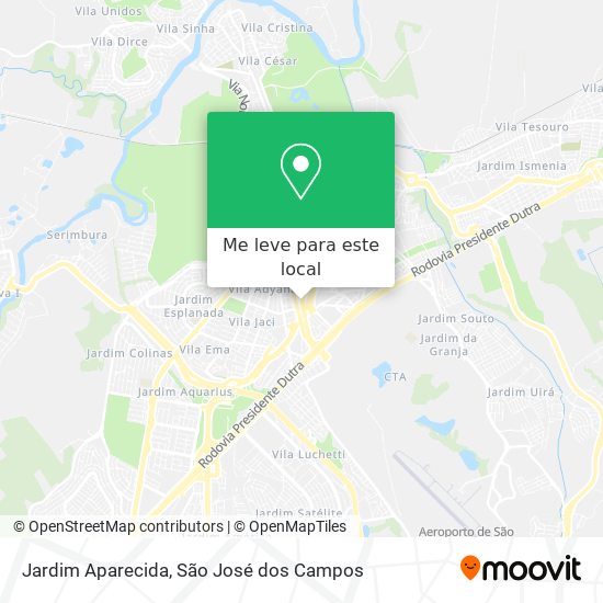 Jardim Aparecida mapa