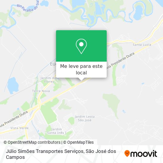 Júlio Simões Transportes Serviços mapa