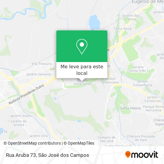 Rua Aruba 73 mapa