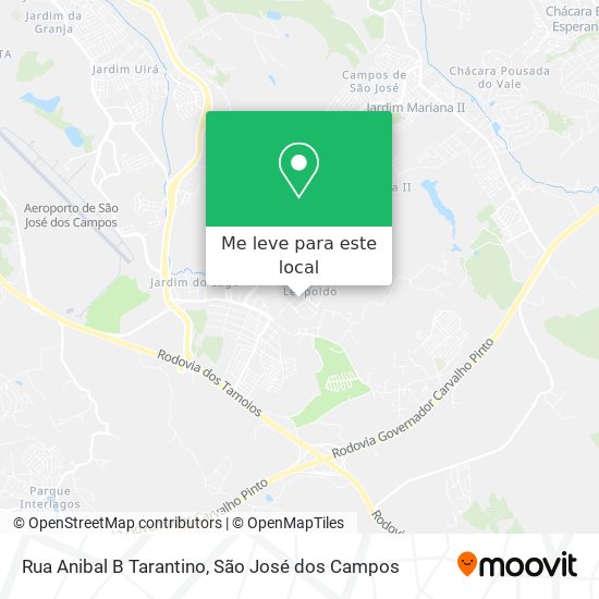 Rua Anibal B Tarantino mapa