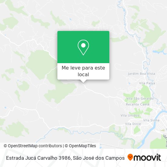 Estrada Jucá Carvalho 3986 mapa